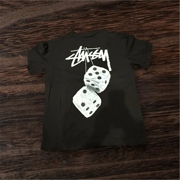Stussy tee shirt size large brand new white dice - Picture 2 of 2